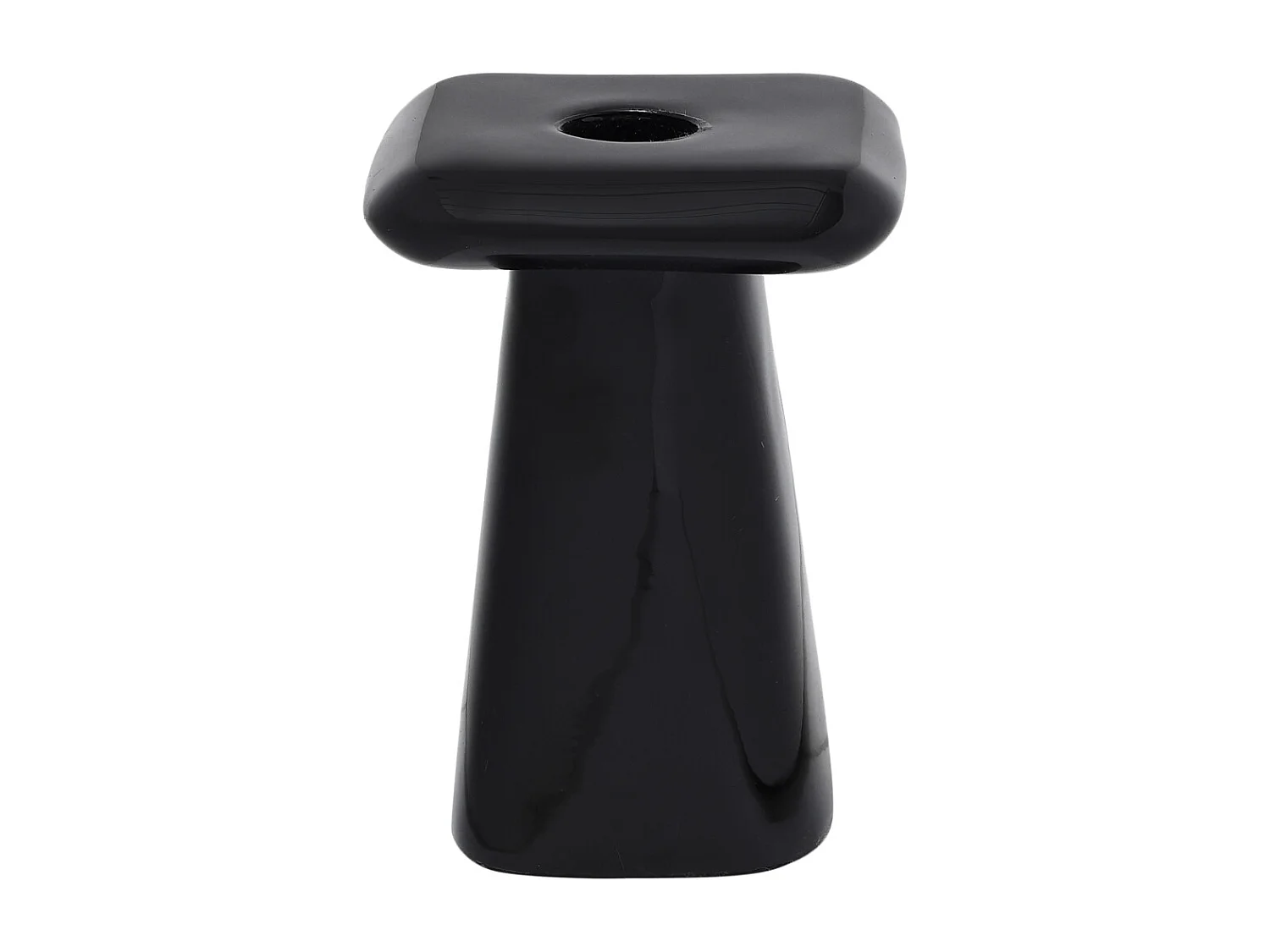 Bougeoir Roca - 9x9x13 cm - Noir