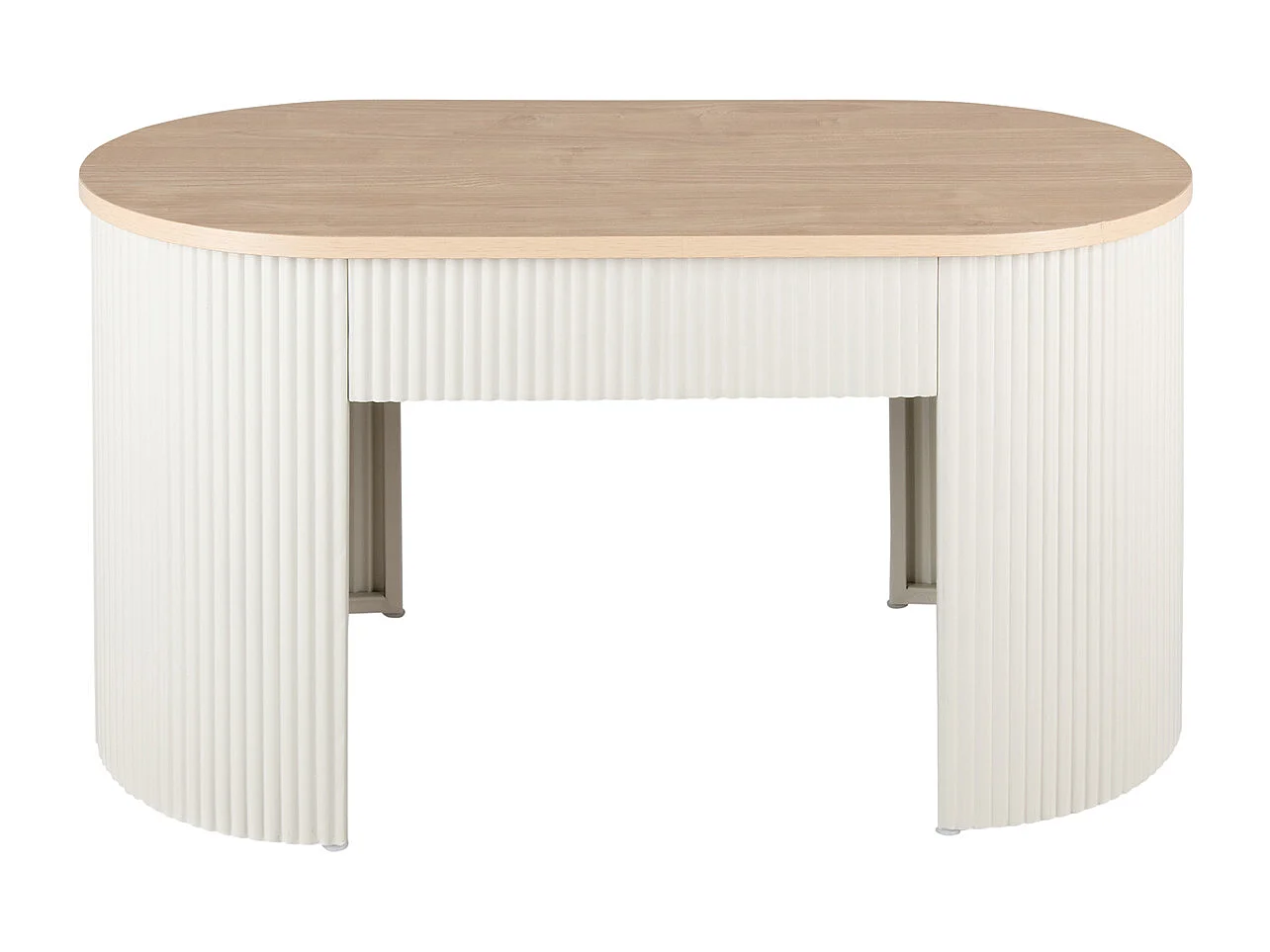 Estriado-Hocker – 80 x 40 x 42 cm – Grau