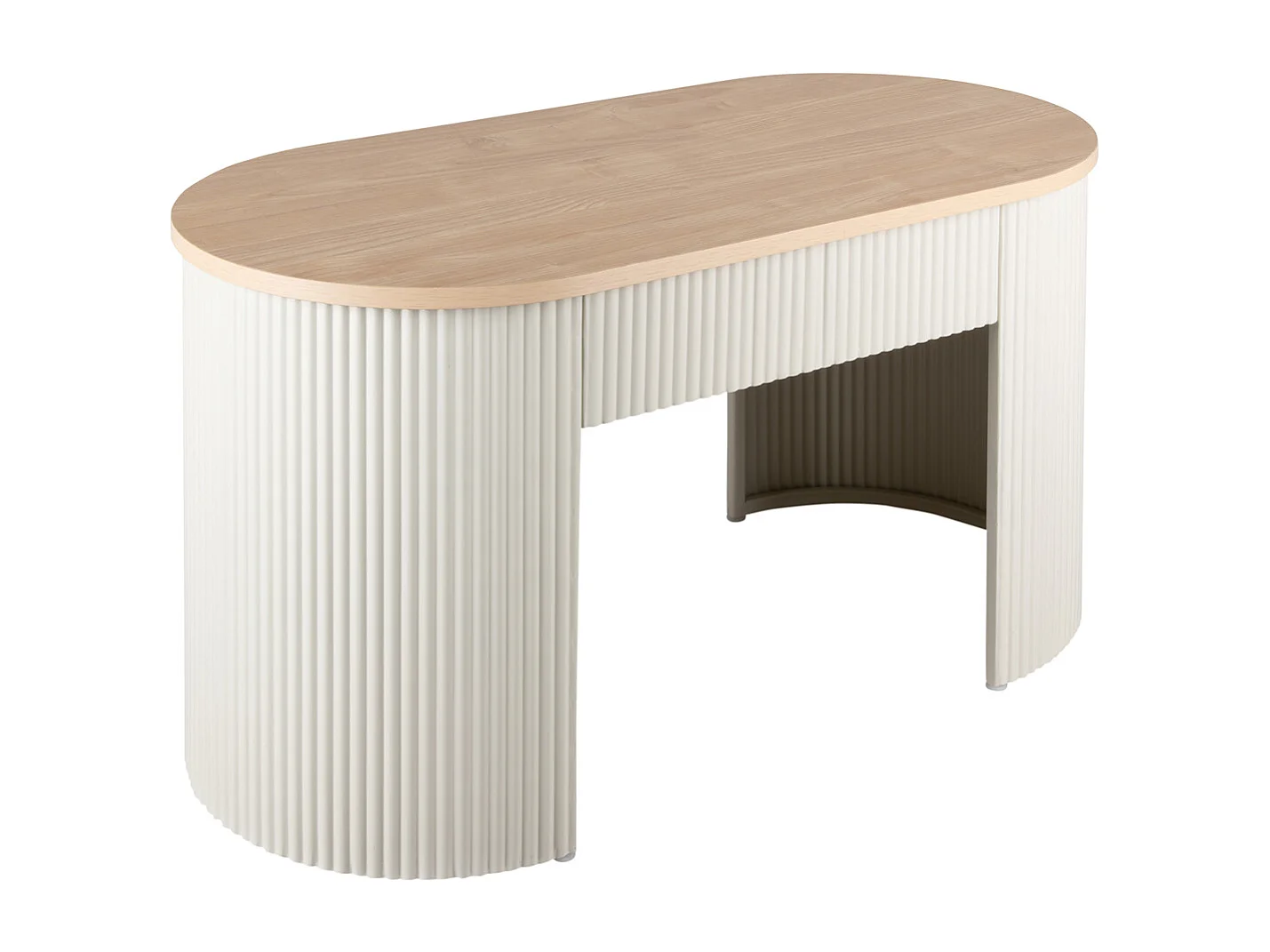 Estriado-Hocker – 80 x 40 x 42 cm – Grau