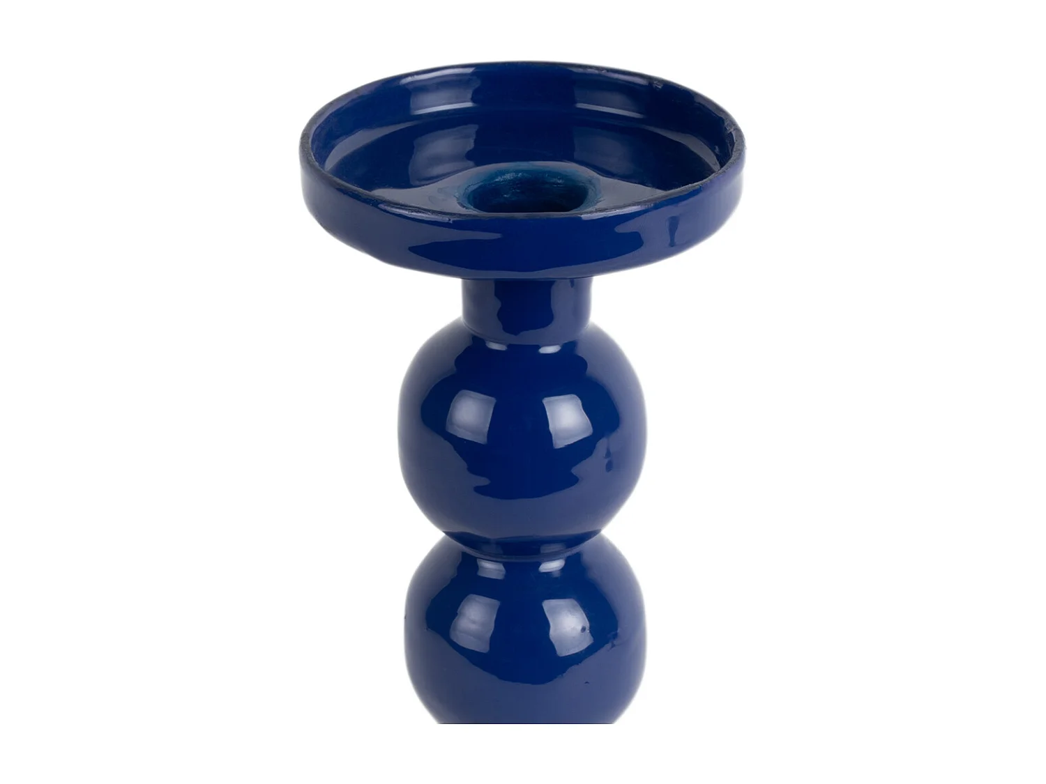 Bougeoir Funky - 8,5x8,5x23 cm - Bleu