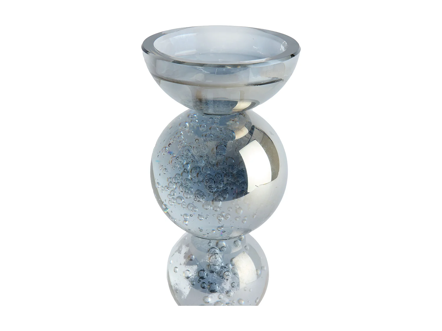 Kaarsenhouder ITINGA - Ø10x26.5 cm - Grijs