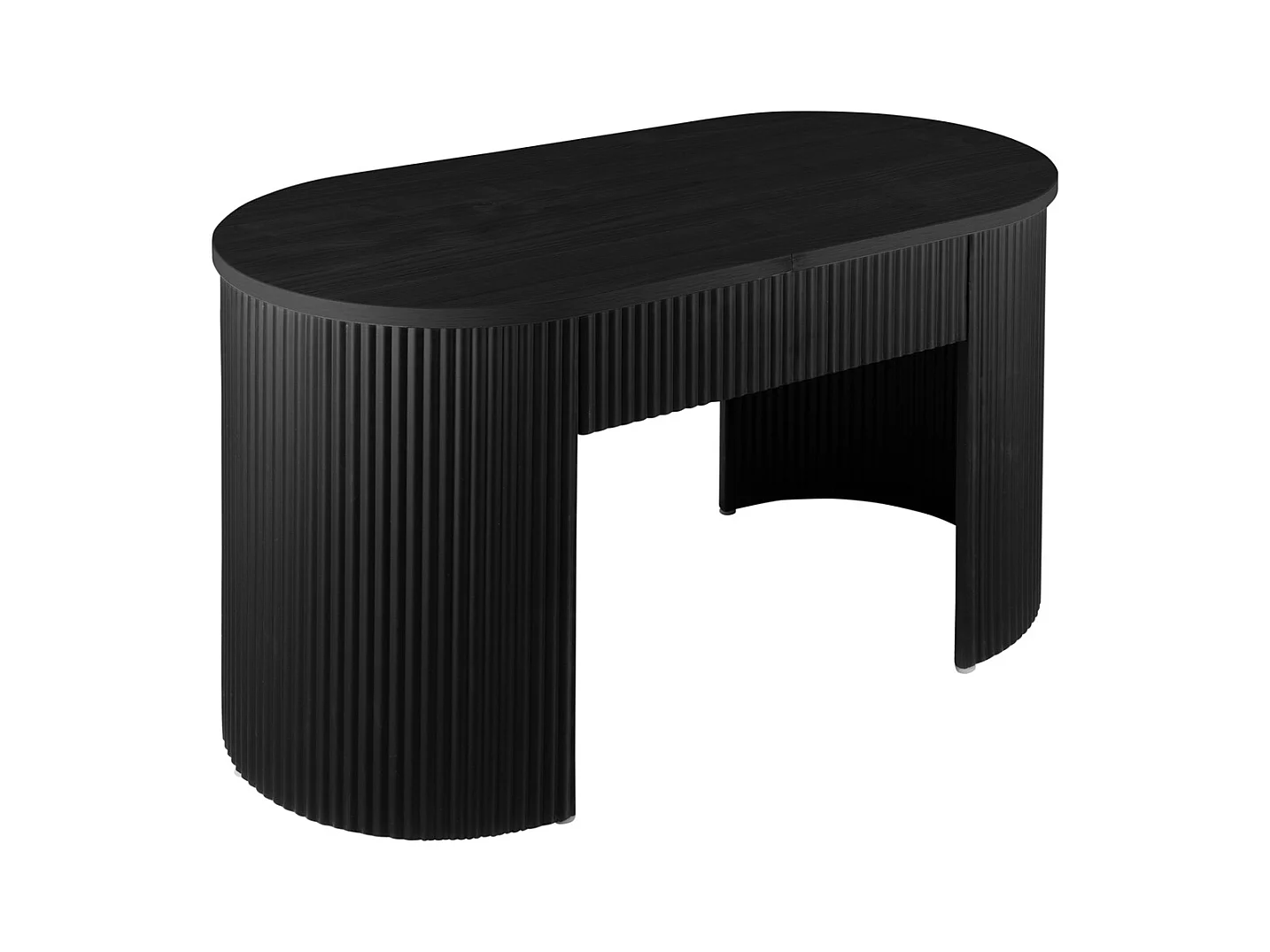 Pouf Estriado / 80x40x42 cm - Noir