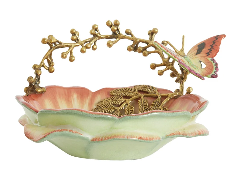 Schaal BUTTERFLY - 26.5x20x14 cm - Oranje