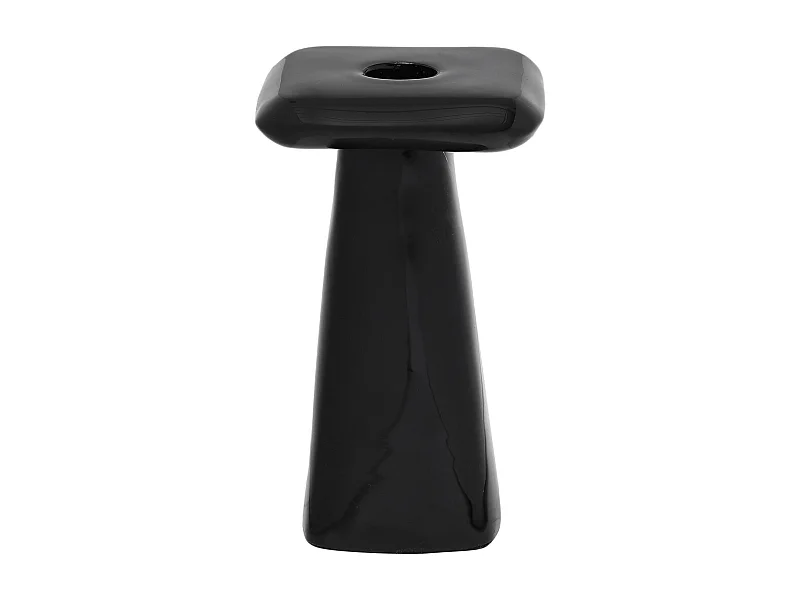 Bougeoir Roca - 9x9x15 cm - Noir