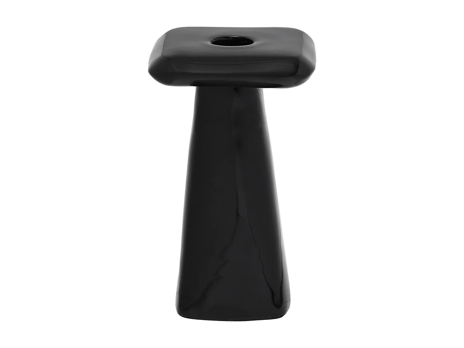 Bougeoir Roca - 9x9x15 cm - Noir