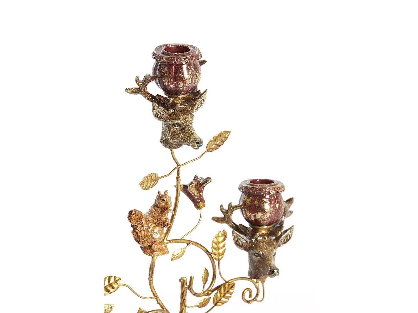 Bougeoir SORYN - 29,5x12,5x44 cm - Rouge