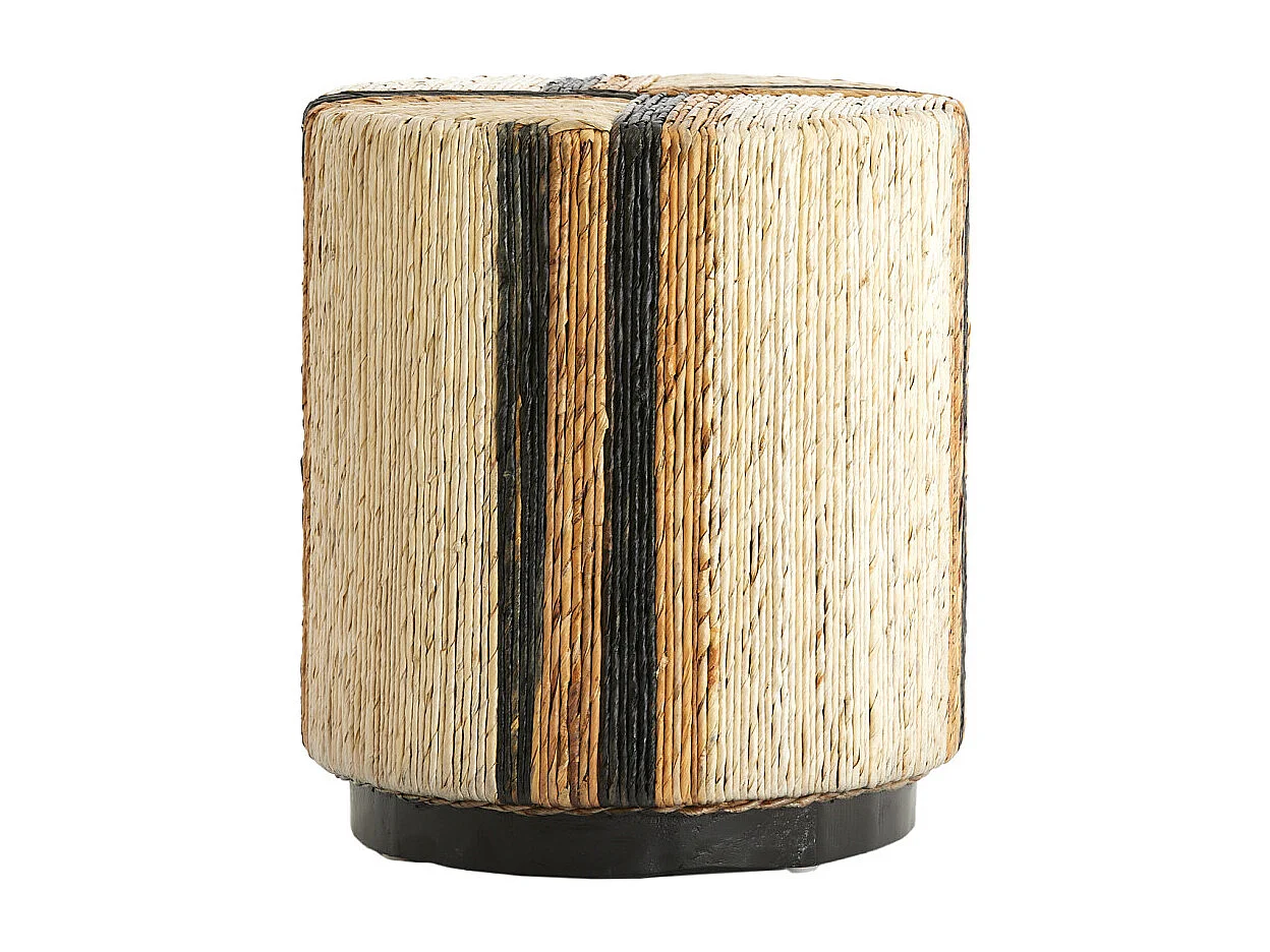 Pouf Yuturi - Ø40x45 cm - Marron