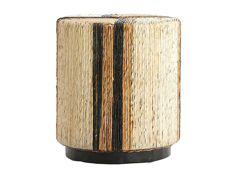 Pouf Yuturi - Ø40x45 cm - Marron