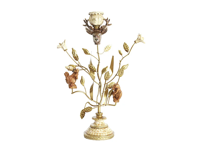 Light & Living - SORYN Kerzenständer - 19x9x35 cm - Orange