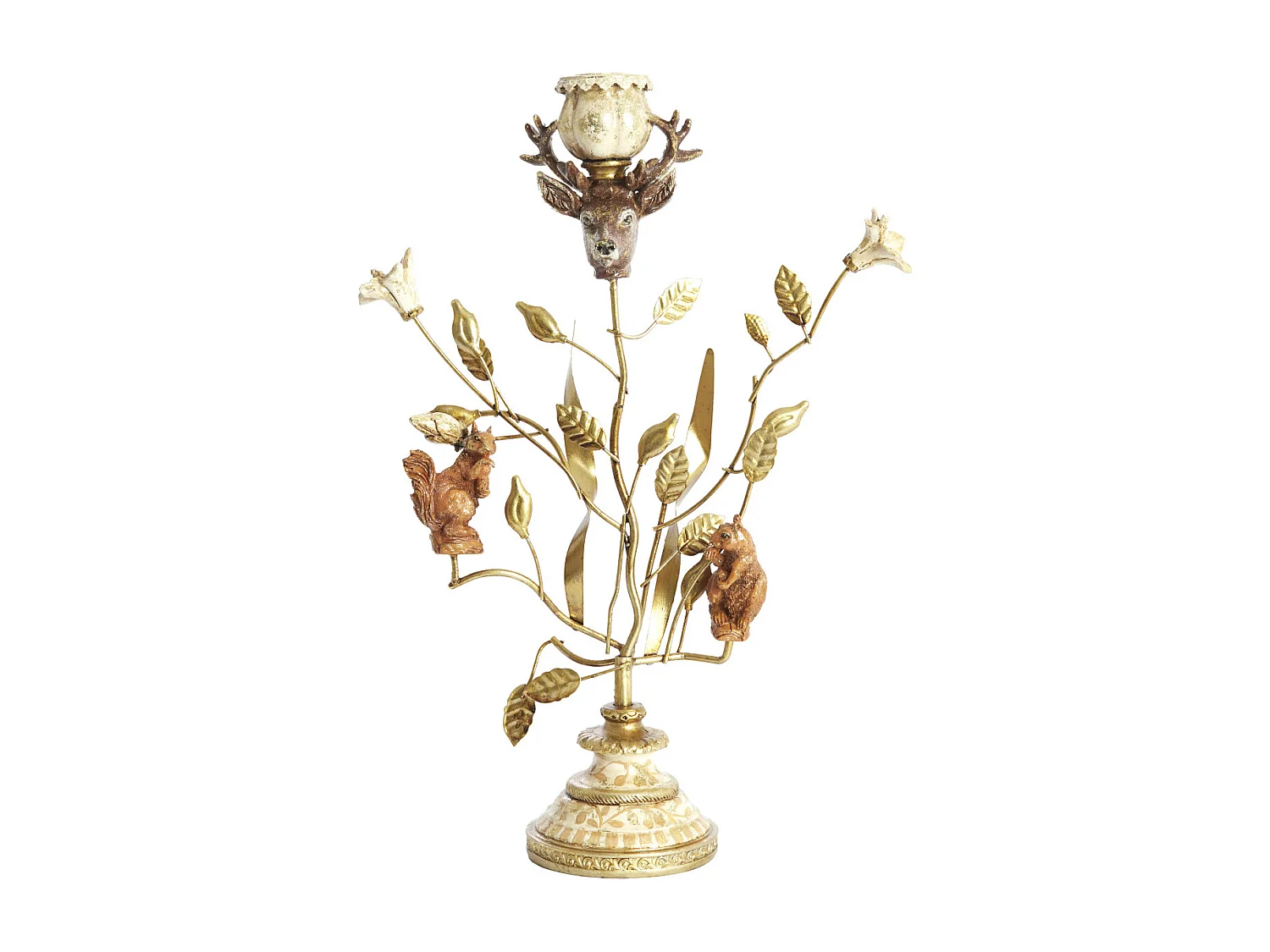 Kandelaar SORYN - 19x9x35 cm - Oranje