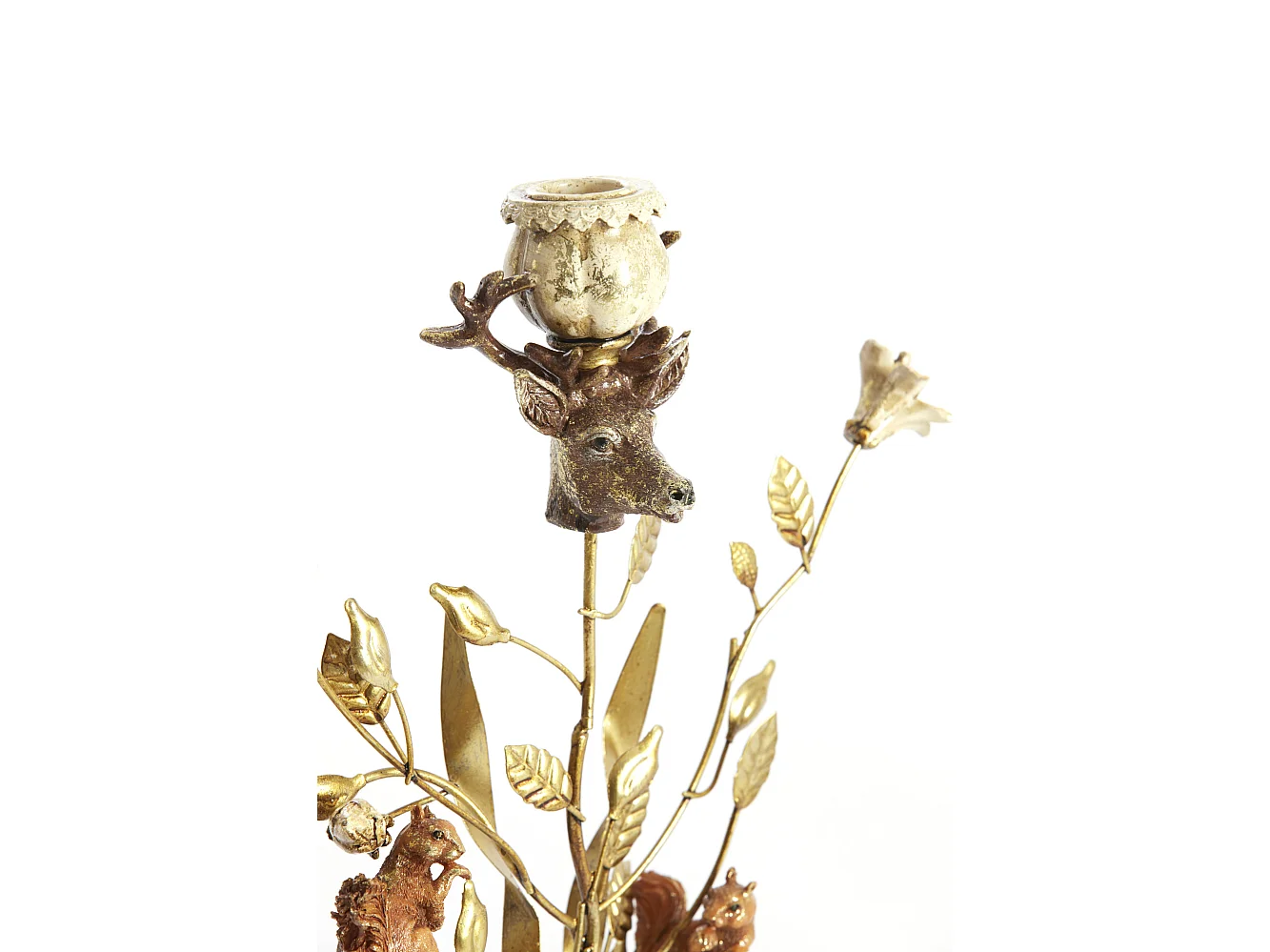 Kandelaar SORYN - 19x9x35 cm - Oranje