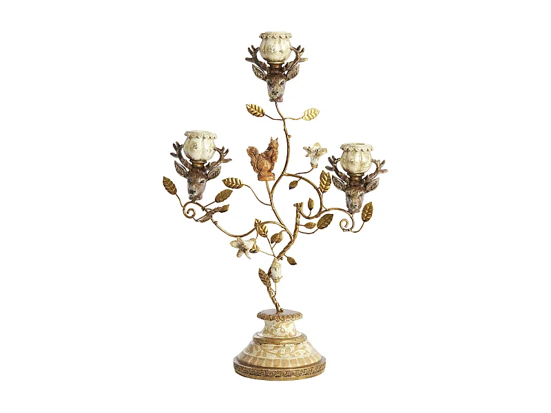 Bougeoir SORYN - 29,5x12,5x44 cm - Orange