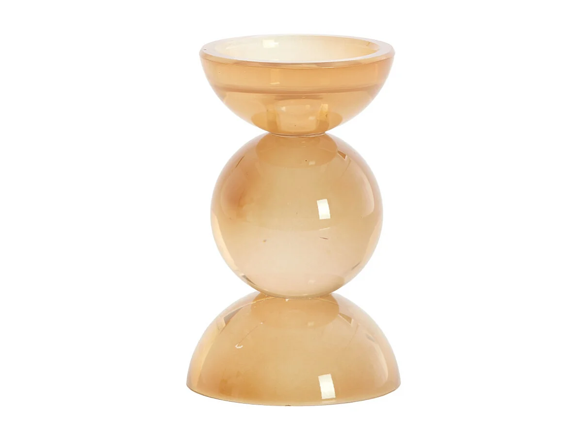 Bougeoir ITINGA - Ø9,5x15,5 cm - Orange