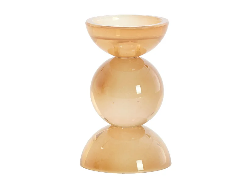 Bougeoir ITINGA - Ø9,5x15,5 cm - Orange