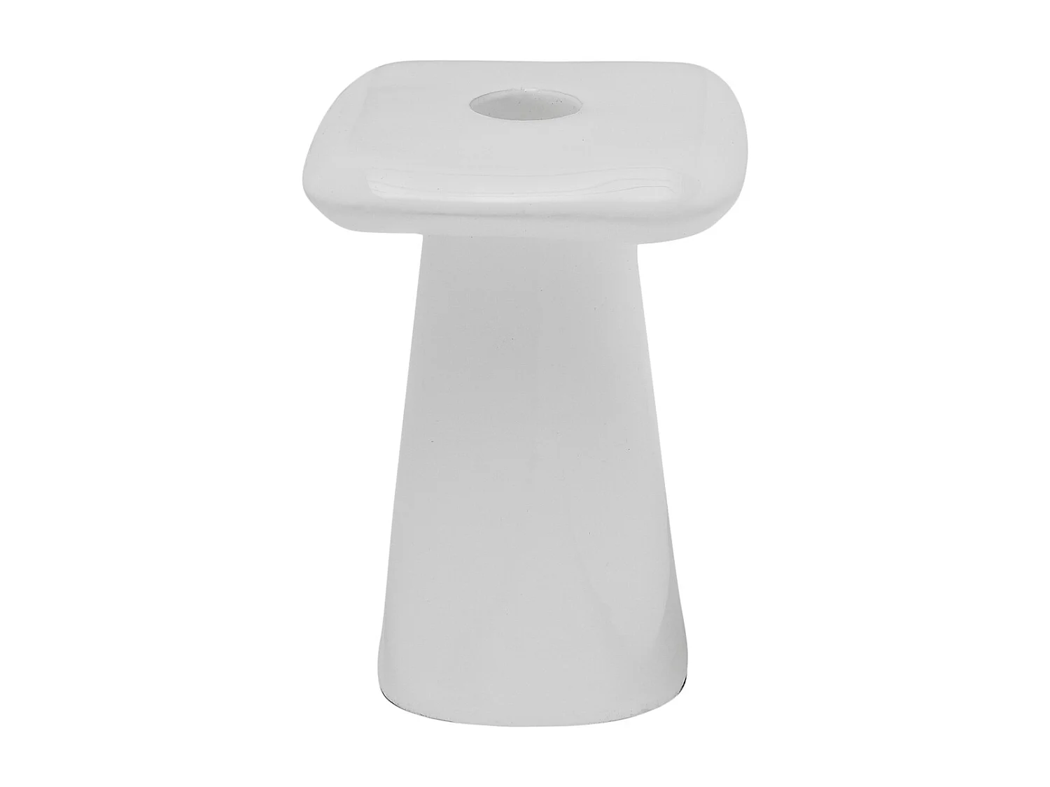 Bougeoir Roca - 9x9x13 cm - Blanc