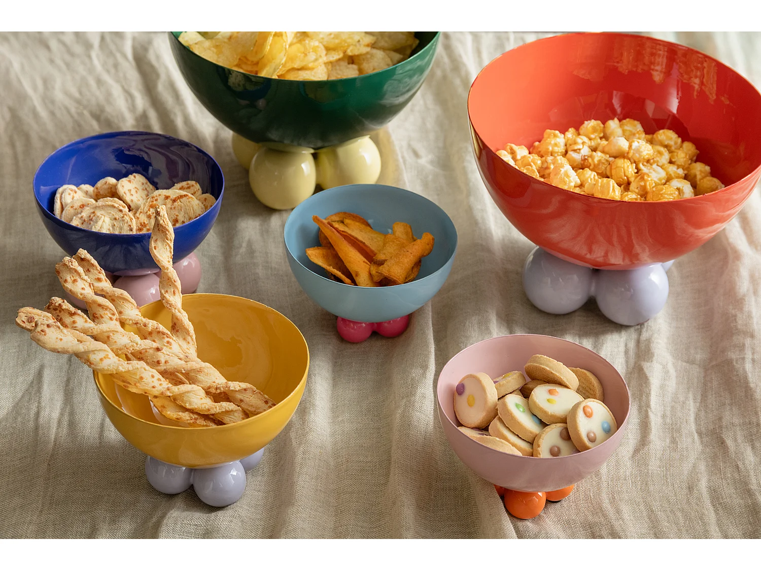 Schaal Double Funky - 20x20x15 cm - Groen