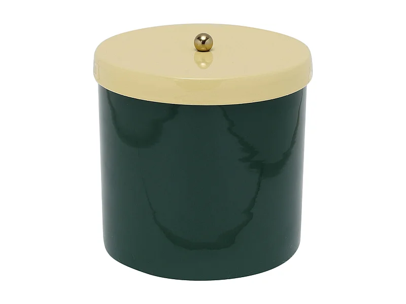Opbergdoos en mand Double Funky - 14x14x14 cm - Groen