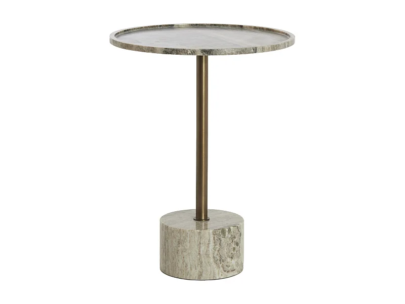 Light & Living - CIVITA Beistelltisch - Ø37x49 cm - Braun