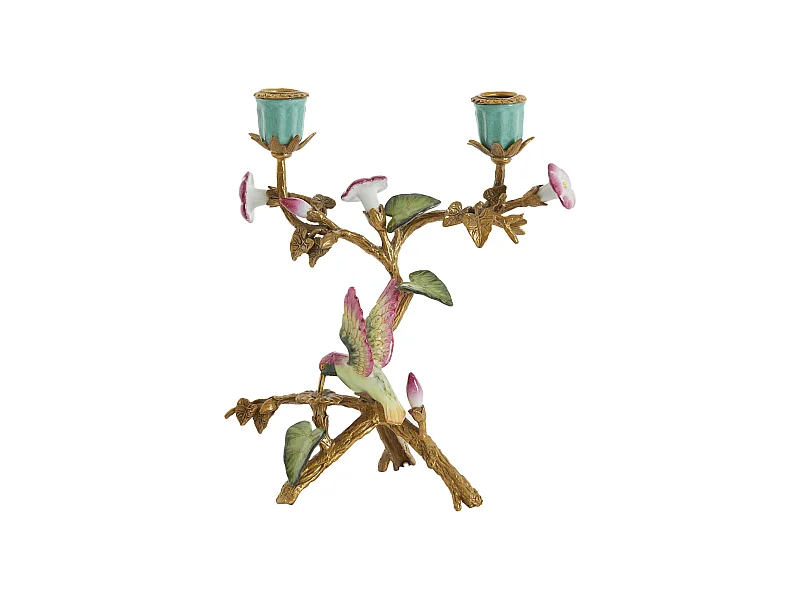 Bougeoir COLIBRI - 21,5 x 16 x 25,5 cm - Vert