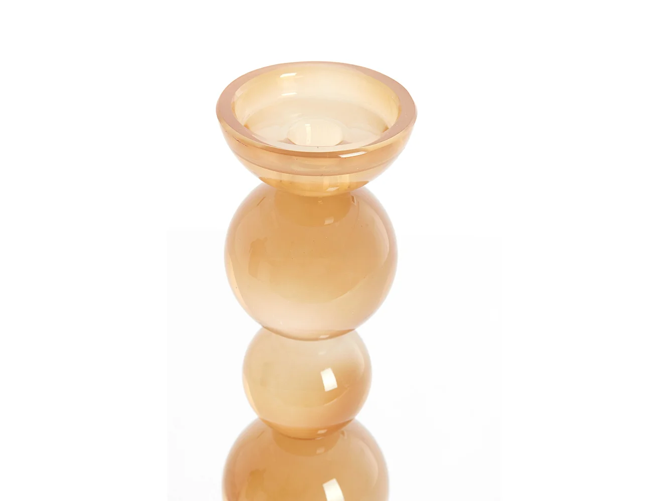 Kaarsenhouder ITINGA - Ø9.5x34 cm - Oranje