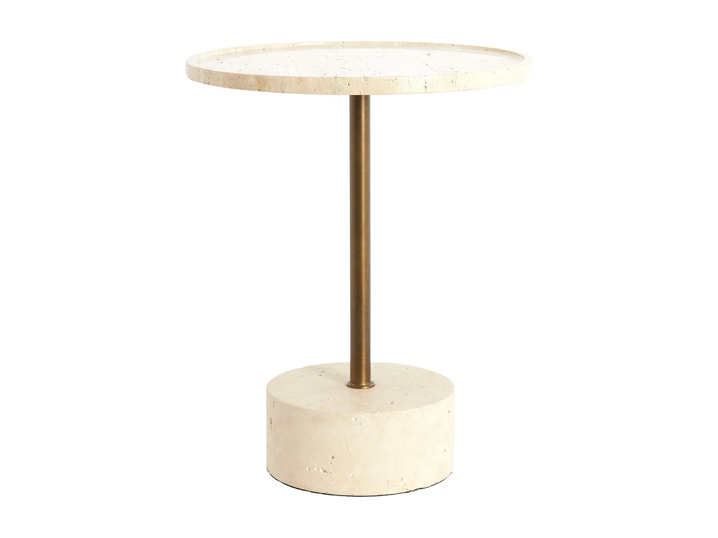 Table d'appoint CIVITA - Ø41x53 cm - Marron