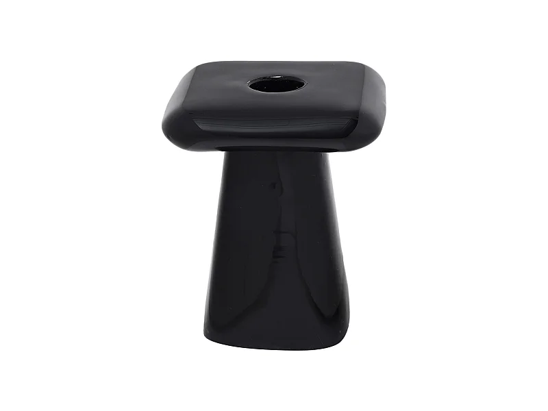 Bougeoir Roca - 9x9x11,5 cm - Noir