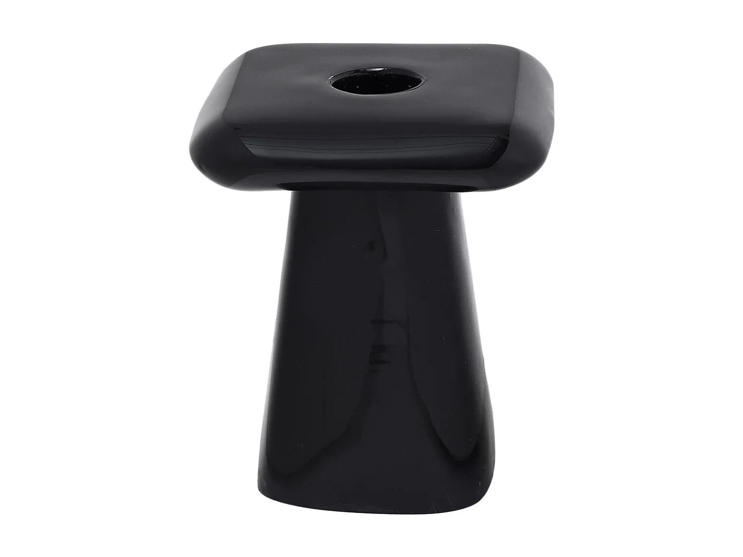 Bougeoir Roca - 9x9x11,5 cm - Noir