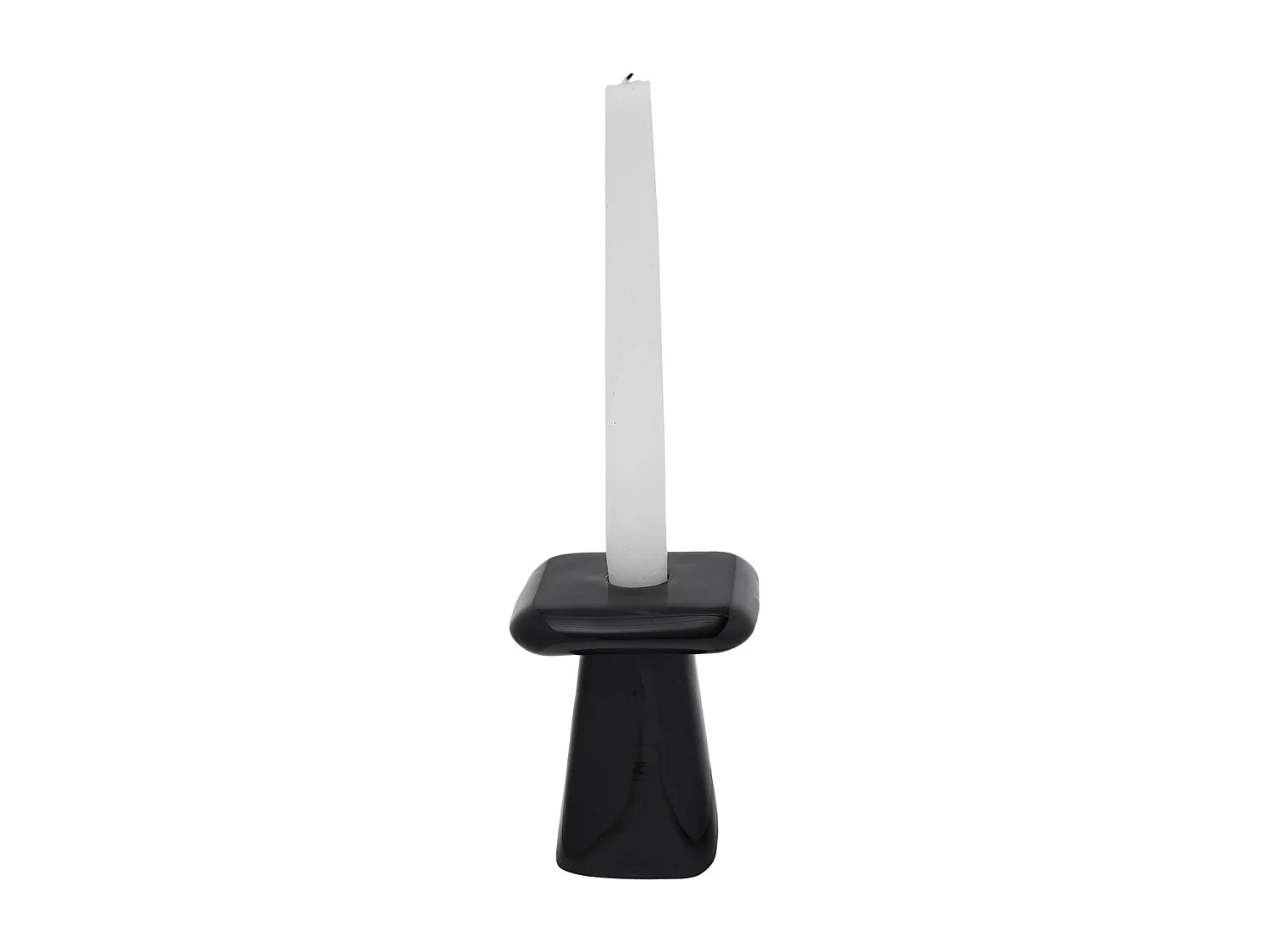 Bougeoir Roca - 9x9x11,5 cm - Noir