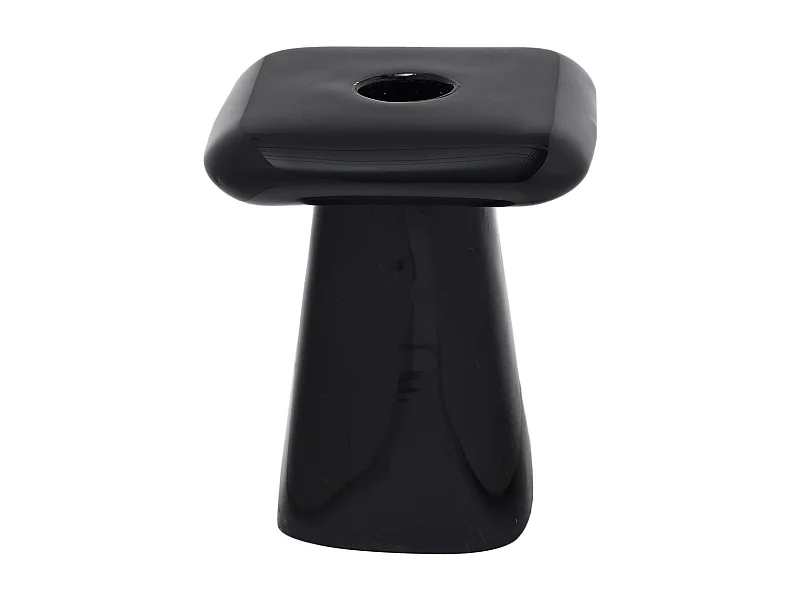 Bougeoir Roca - 9x9x11,5 cm - Noir