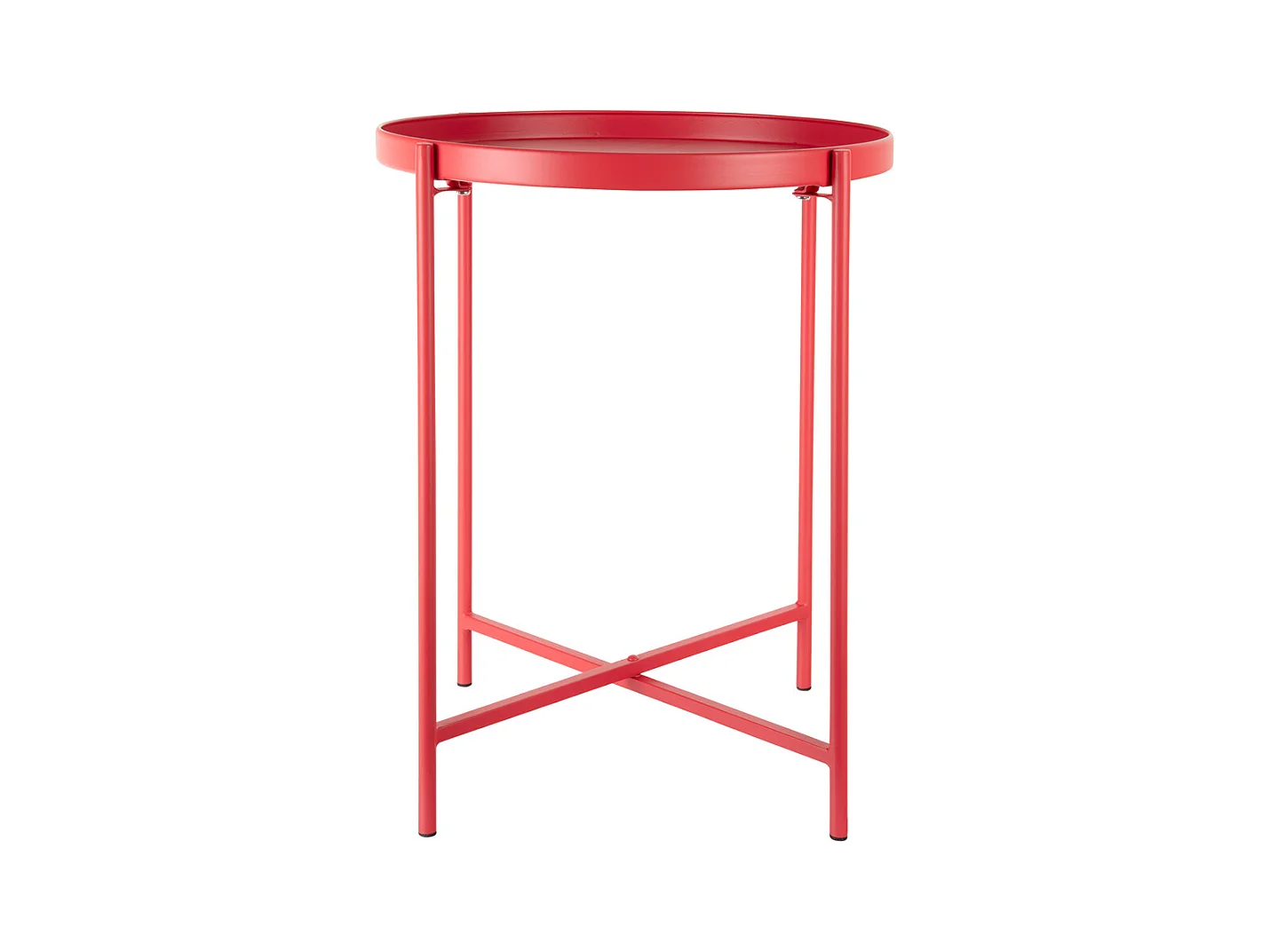 Table d'appoint Meseta - 40x40x49 cm - Rouge