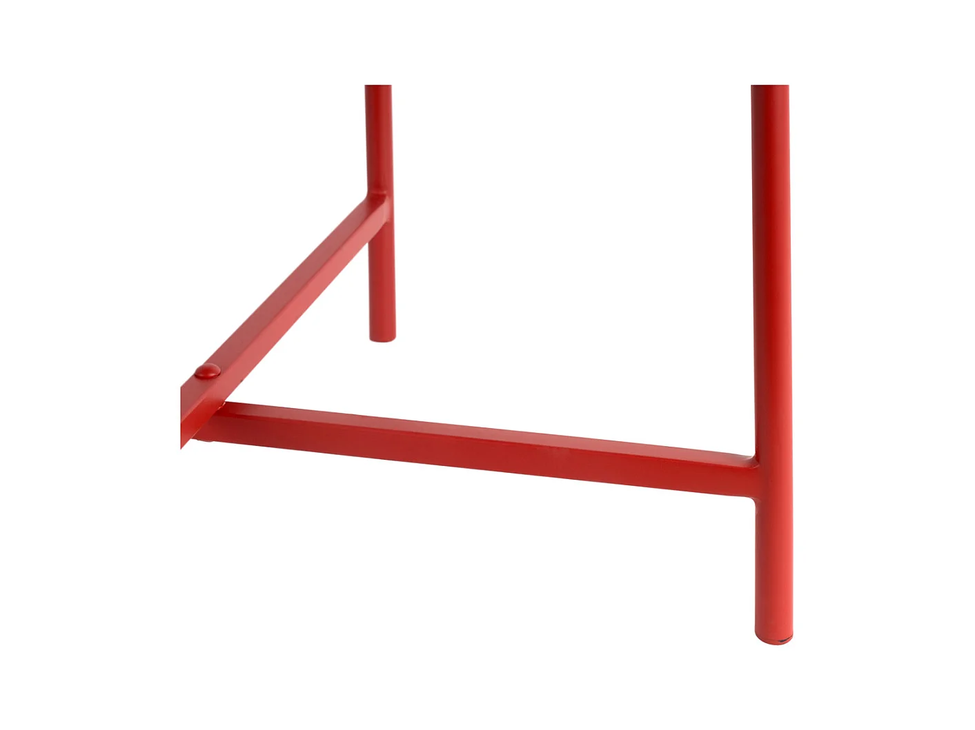 Table d'appoint Meseta - 40x40x49 cm - Rouge