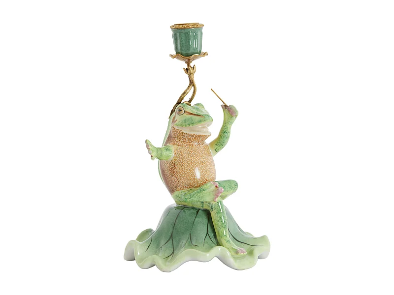 Bougeoir FROG - Ø15x24 cm - Vert