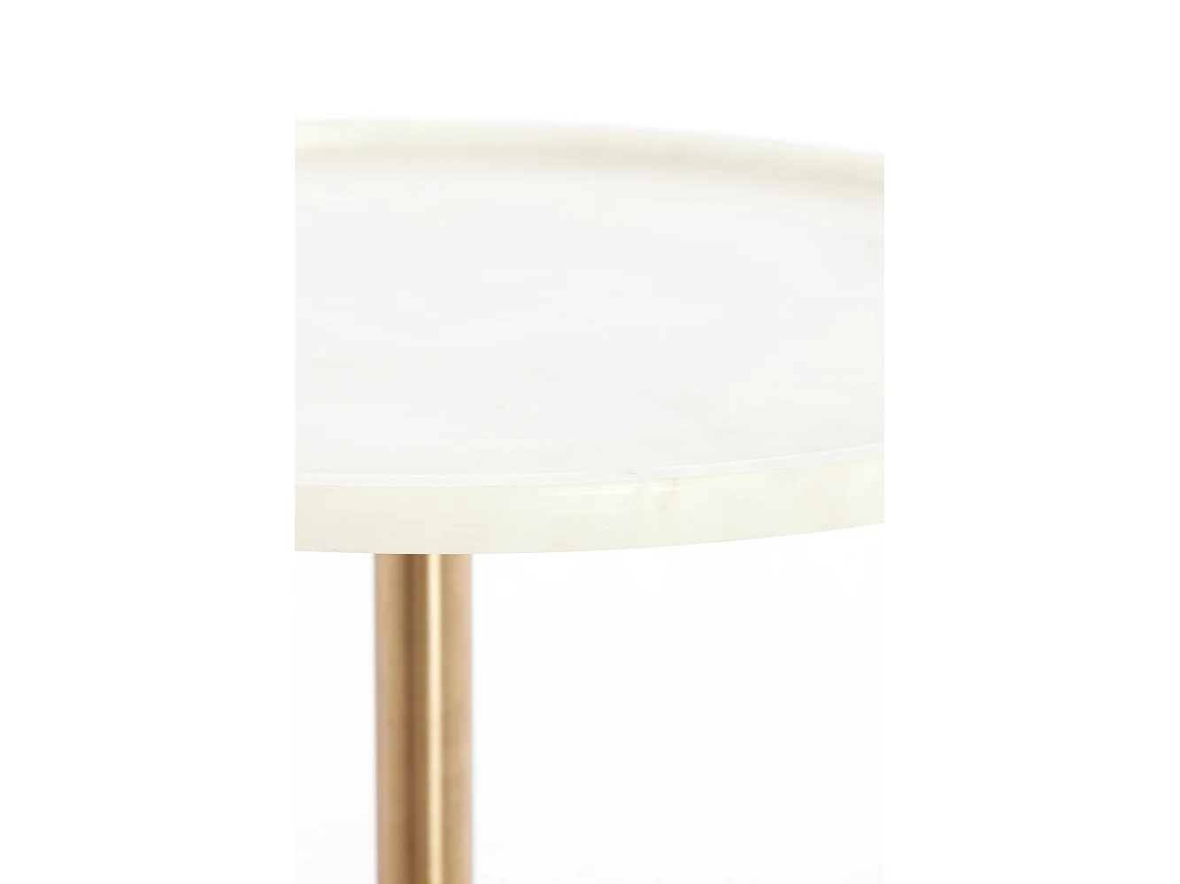 Table d'appoint CIVITA - Ø37x49 cm - Blanc