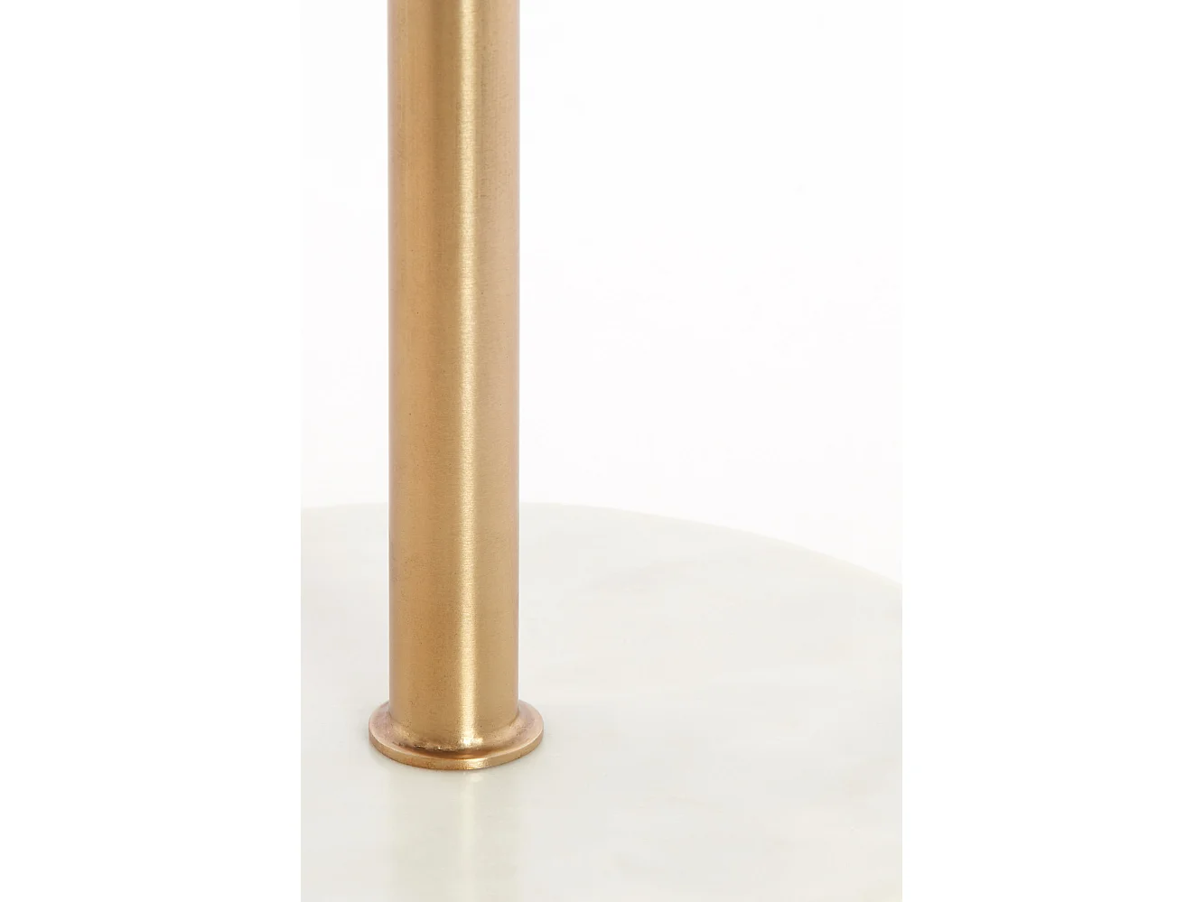 Table d'appoint CIVITA - Ø37x49 cm - Blanc