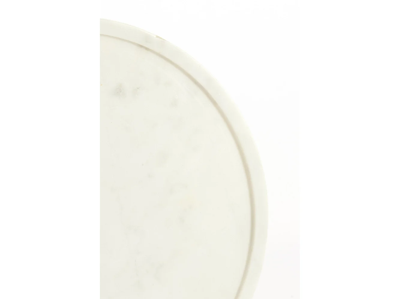 Table d'appoint CIVITA - Ø37x49 cm - Blanc