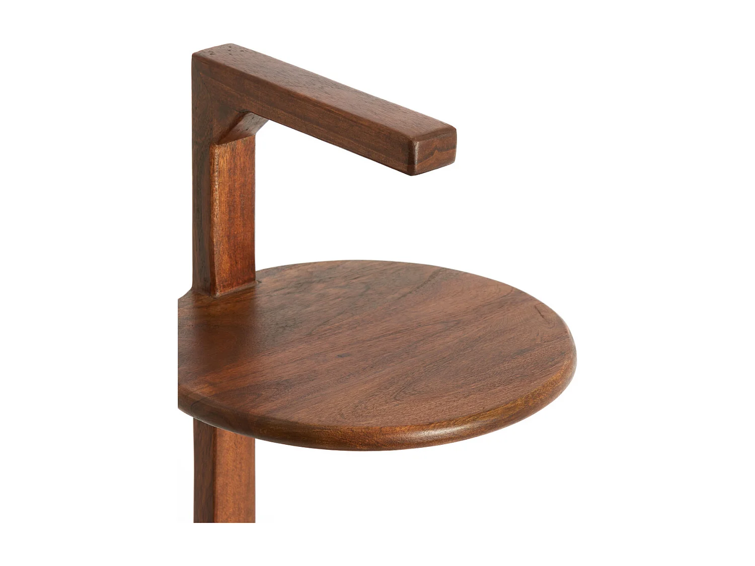 Table d'appoint DELMINO - Ø26x77 cm - Marron