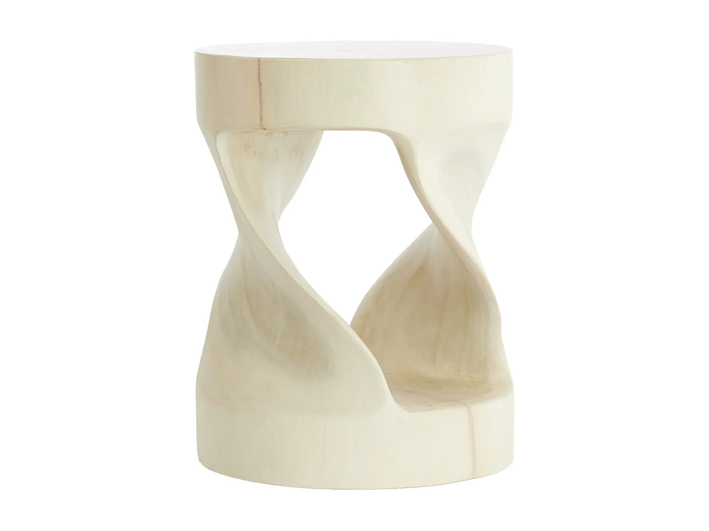 Table d'appoint LOVAGO - Ø35x45 cm - Marron