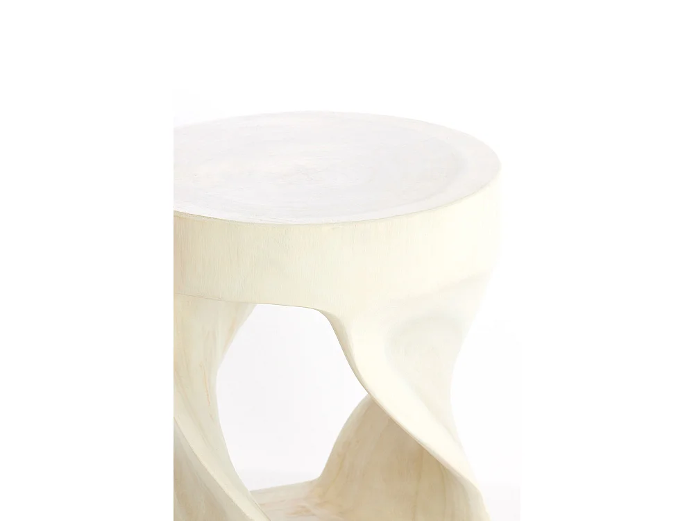 Table d'appoint LOVAGO - Ø35x45 cm - Marron