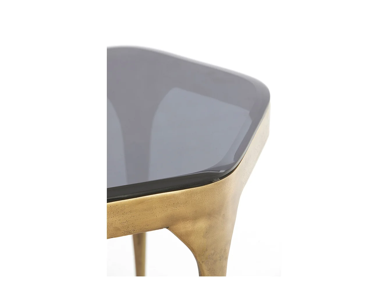 Bijzettafel AVI - 50x45.5x50 cm - Grijs - Set van 2