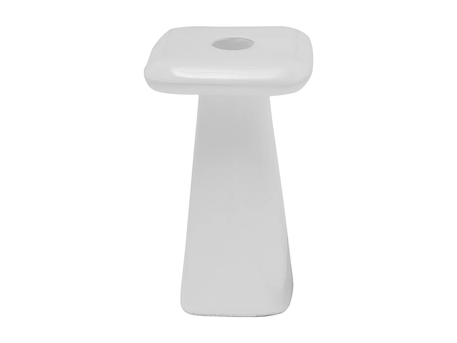 Bougeoir Roca - 9x9x15 cm - Blanc