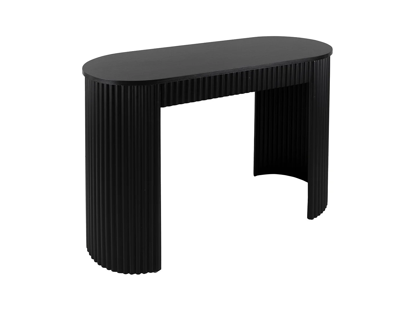 Estriado Beistelltisch - 100x40x76,5 cm - Schwarz