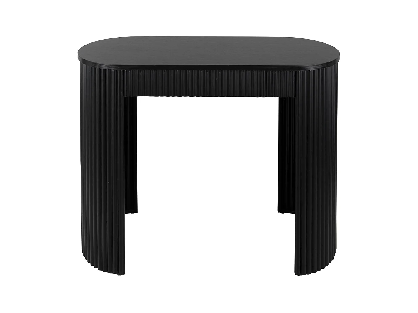 Table d'appoint Estriado - 100x40x76,5 cm - Noir