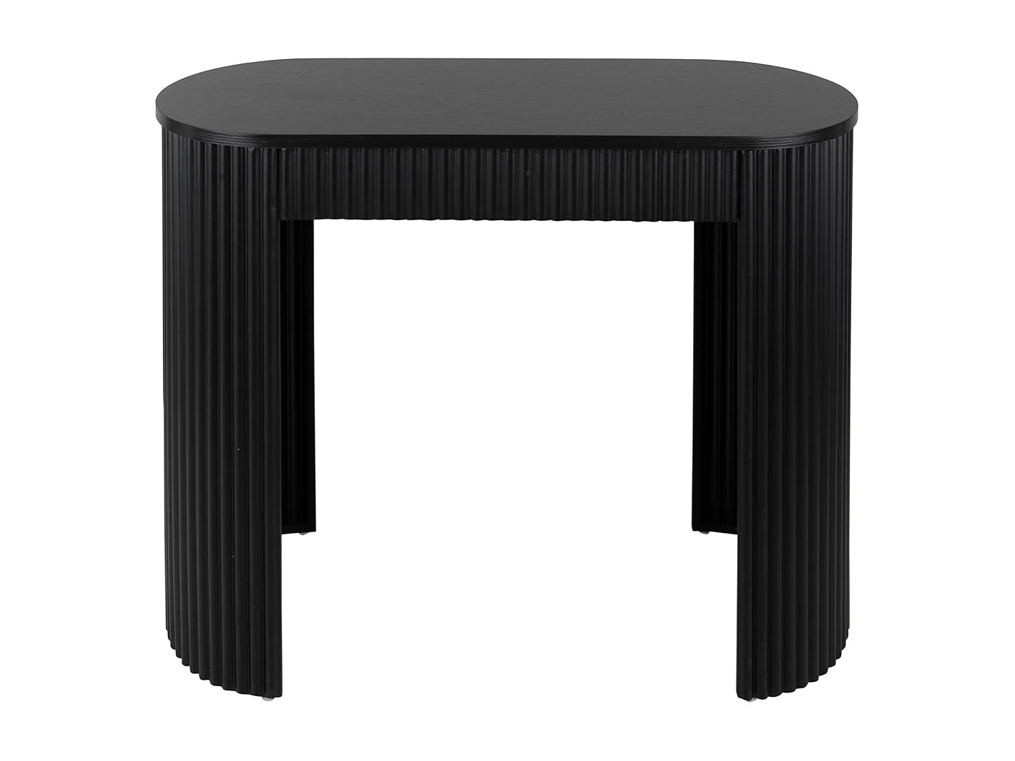 Table d'appoint Estriado - 100x40x76,5 cm - Noir