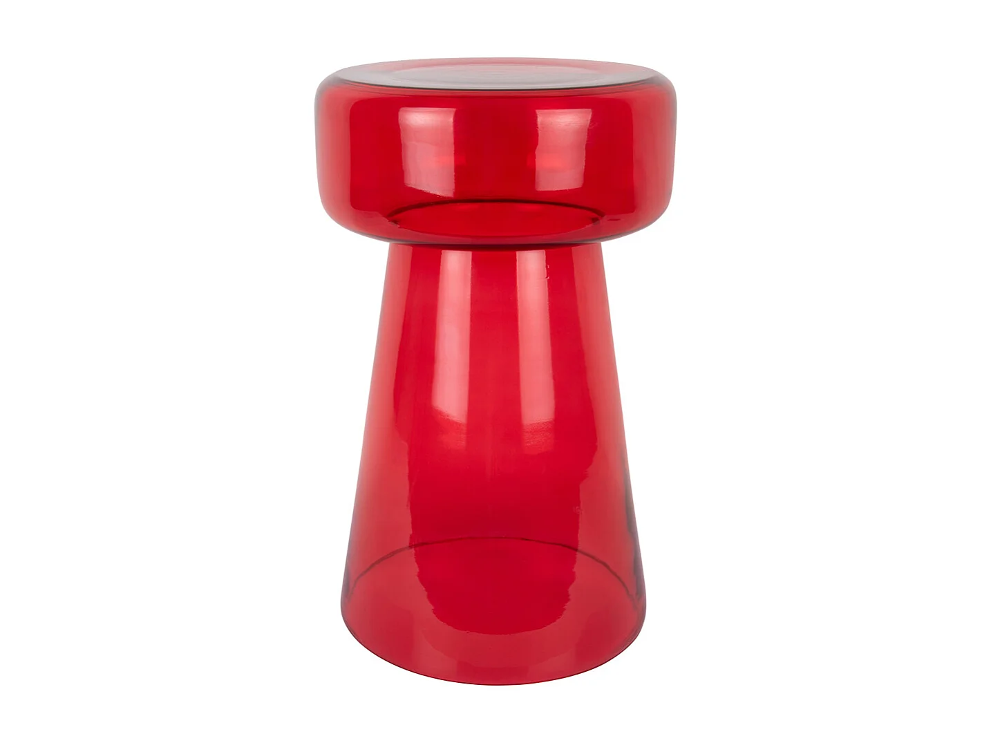Table d'appoint Corcho - 30x30x50 cm - Rouge