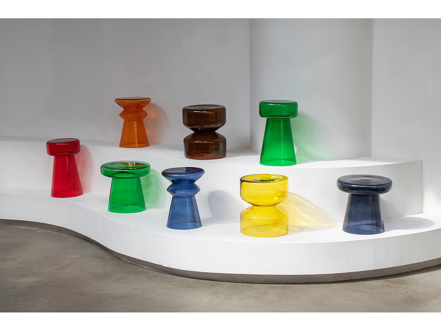 Table d'appoint Corcho - 30x30x50 cm - Rouge