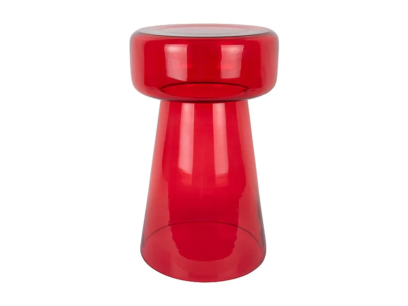 Table d'appoint Corcho - 30x30x50 cm - Rouge