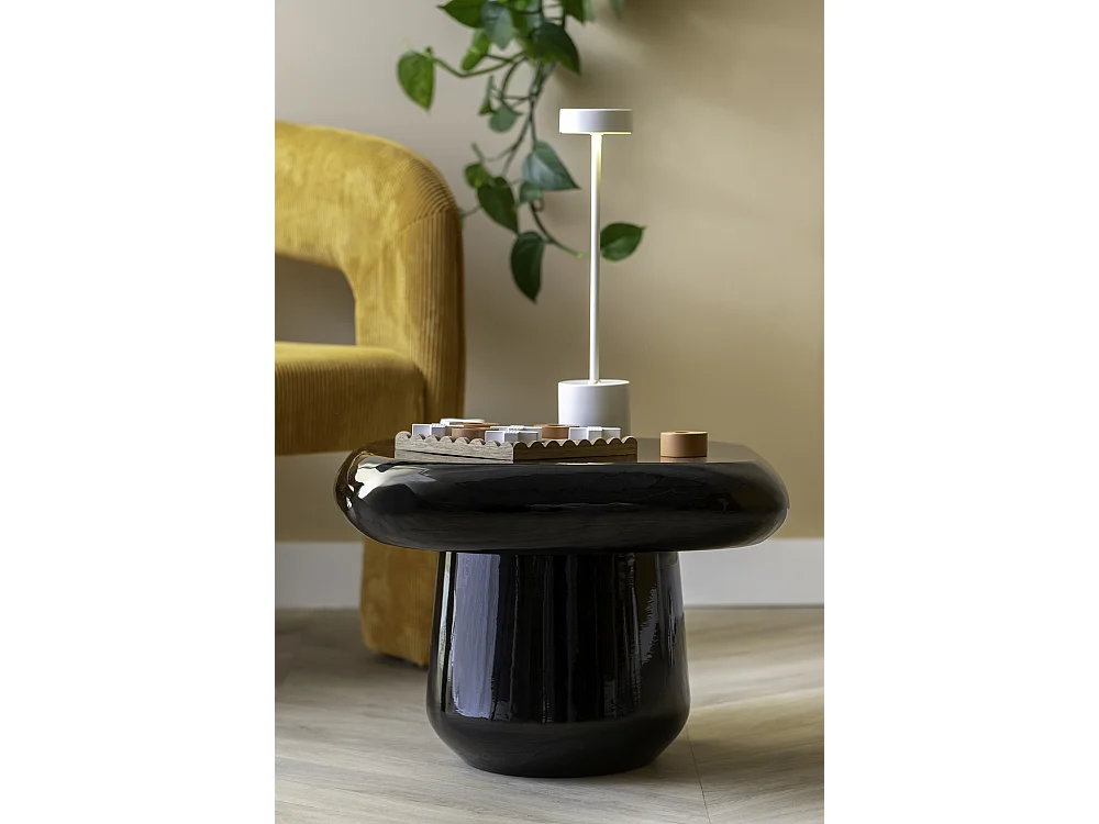 Table d'appoint Roca - 49x49x36 cm - Noir