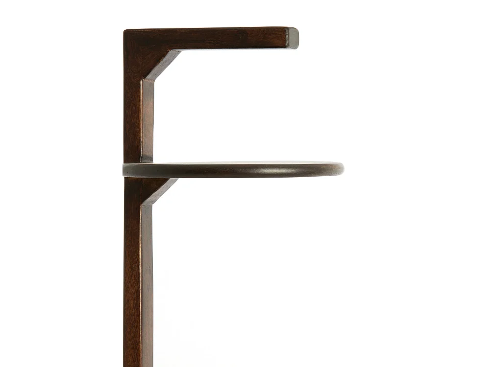 Bijzettafel DELMINO - Ø26x77 cm - Bruin