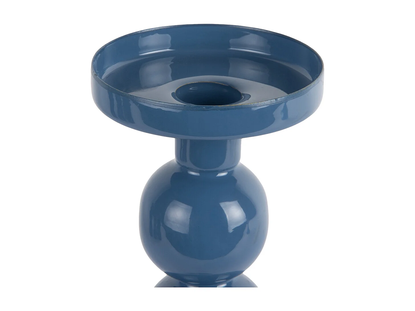 Bougeoir Funky - 8,5x8,5x23 cm - Bleu