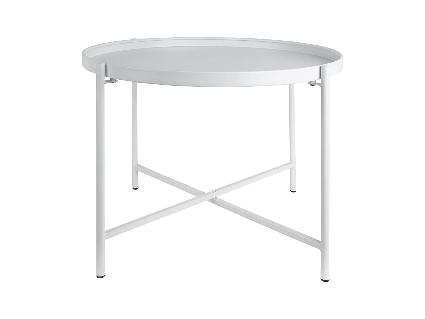 Table d'appoint Meseta - 50x50x38,5 cm - Blanc